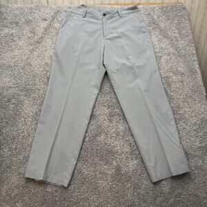 Adidas Climalite Pants Mens 36x30 Gray Chino Golf Polyester Performance